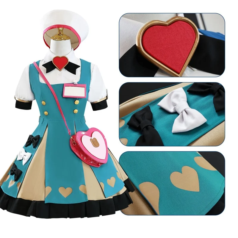 Gioco Sigewinne Cosplay Costume vestito parrucca Anime gioco di ruolo abiti da festa di carnevale