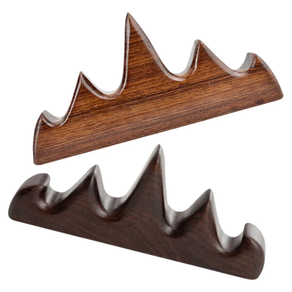 2 قطعة حامل فرشاة الرسم فرشاة خشبية القلم الراحة قوي الحرفية الخط القلم الرف للاستخدام المنزلي مكتب المدرسة #6