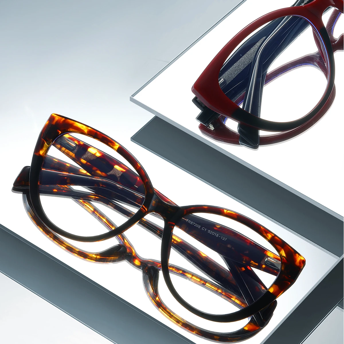 JMISUS 2025 الوافدين الجدد مربع النظارات الطبية امرأة عالية الجودة TR90 فراشة النظارات البصرية