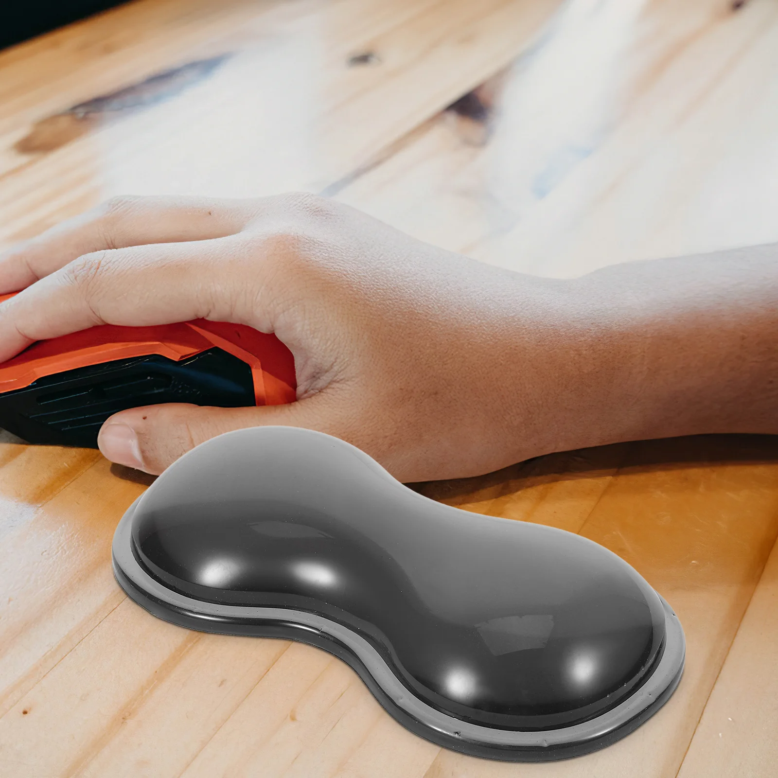 Black Silicone Non Slip Mouse Wrist Rest Pad Gel Support Ergonomic Office Computer Gaming Laptop Mat Mouse Wrist Pad