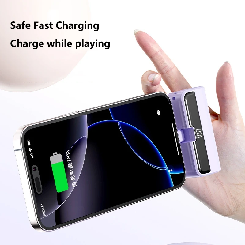 VIVO 50000mAh Capsule Power Bank Ultra-Fast Charging Powerbank LED Digital Display Portable External Battery For iPhone Samsung view 5