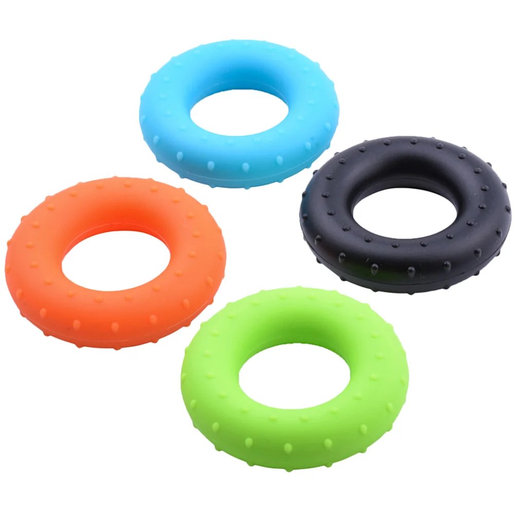 4 Pcs Grip Exerciser Hand Strengthener Trainer Multi-functional Silicone Heavy Finger Silica Gel Exercises for Fingers