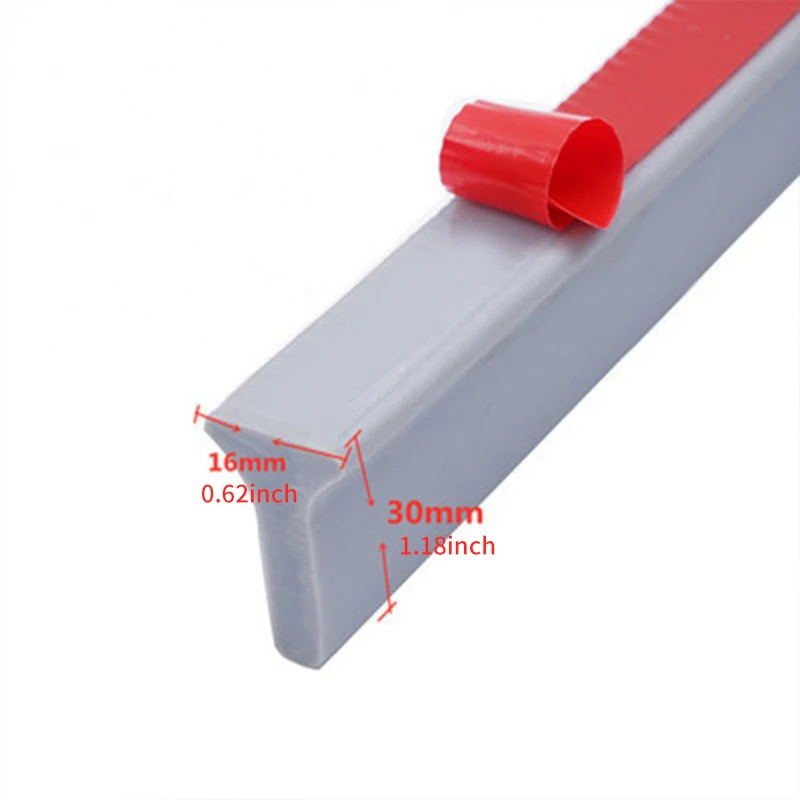 Silicone Water Stop Strip para Banheiro, Chuveiro Dam, Prevenção de Inundações, Embankment, Lavatório da Máquina de Lavar, Separação Seca e Molhada, Suprimentos, 1m