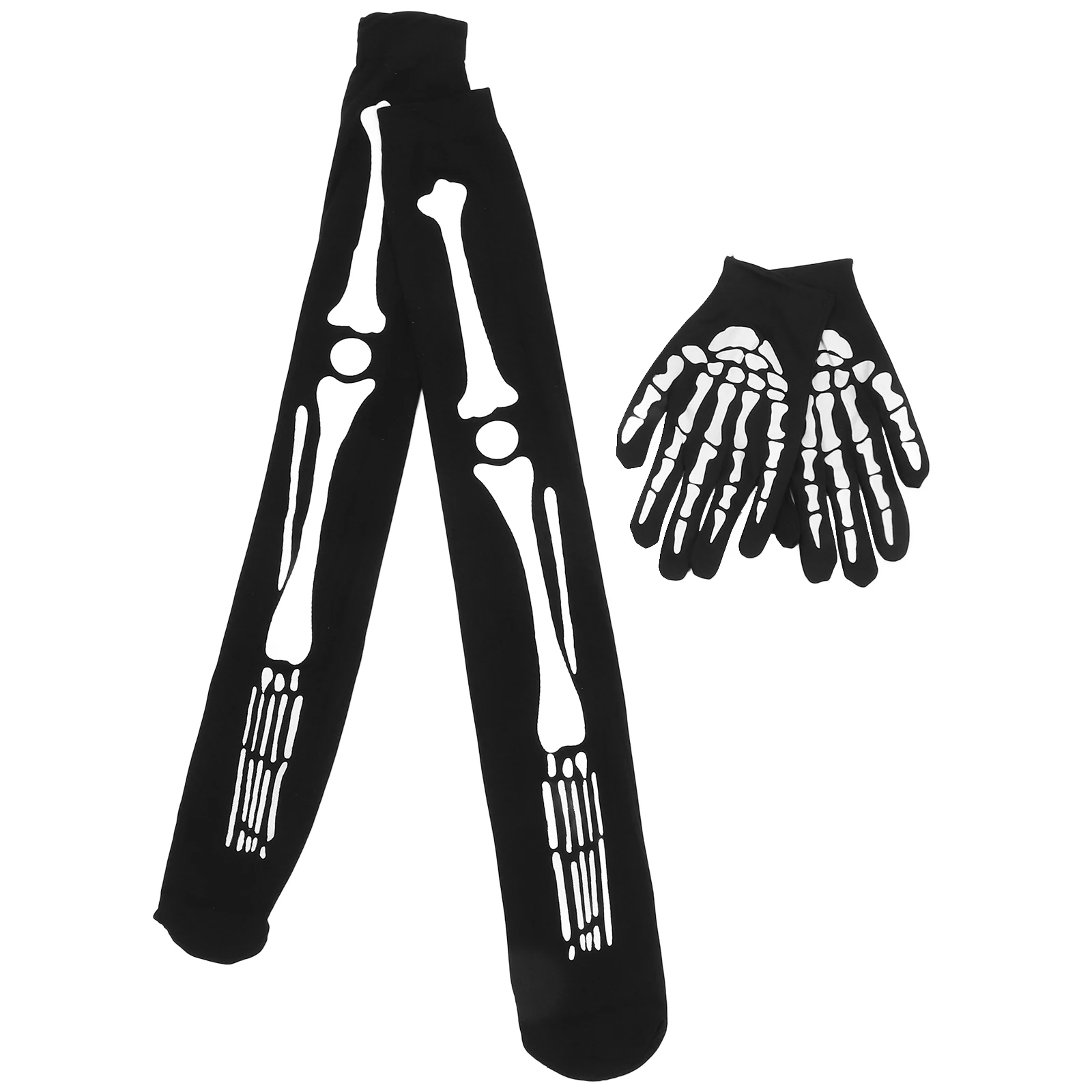 

1 set Halloween Gloves Socks Set Spooky Costume Party Cosplay Decor Reusable Soft Comfortable Unisex Adult Teen