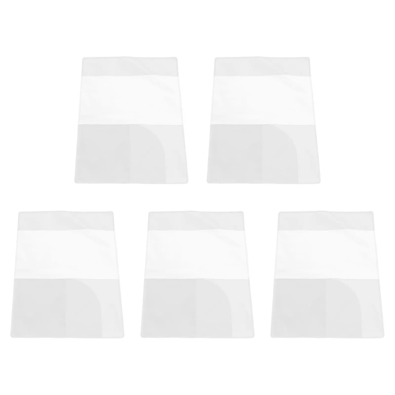 5 pçs transparente titular do passaporte à prova dwaterproof água claro protetor de passaporte organizador de documentos de viagem titular do cartão manga