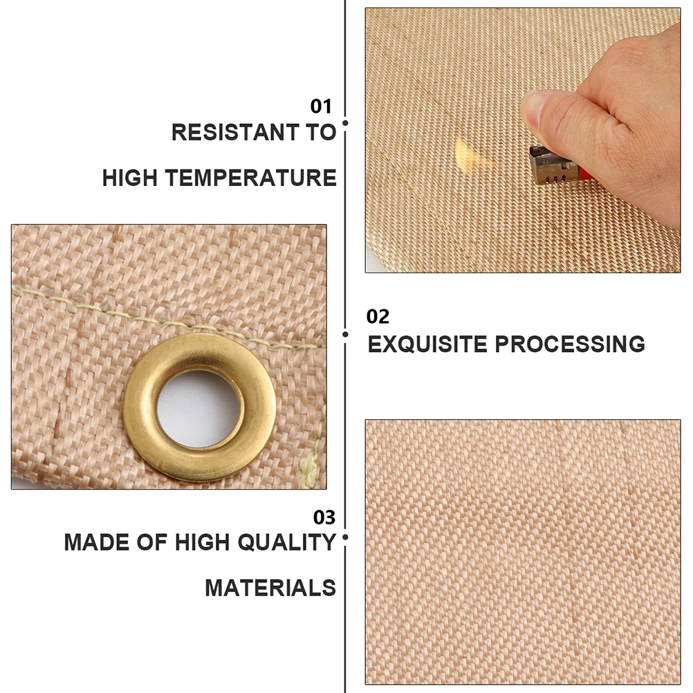 

Fire Resistance Cloth Insulated Blankets BBQ Camping Pad Heavy Duty Cover Flame Retardant Welding Protective Blanket Glass Fiber