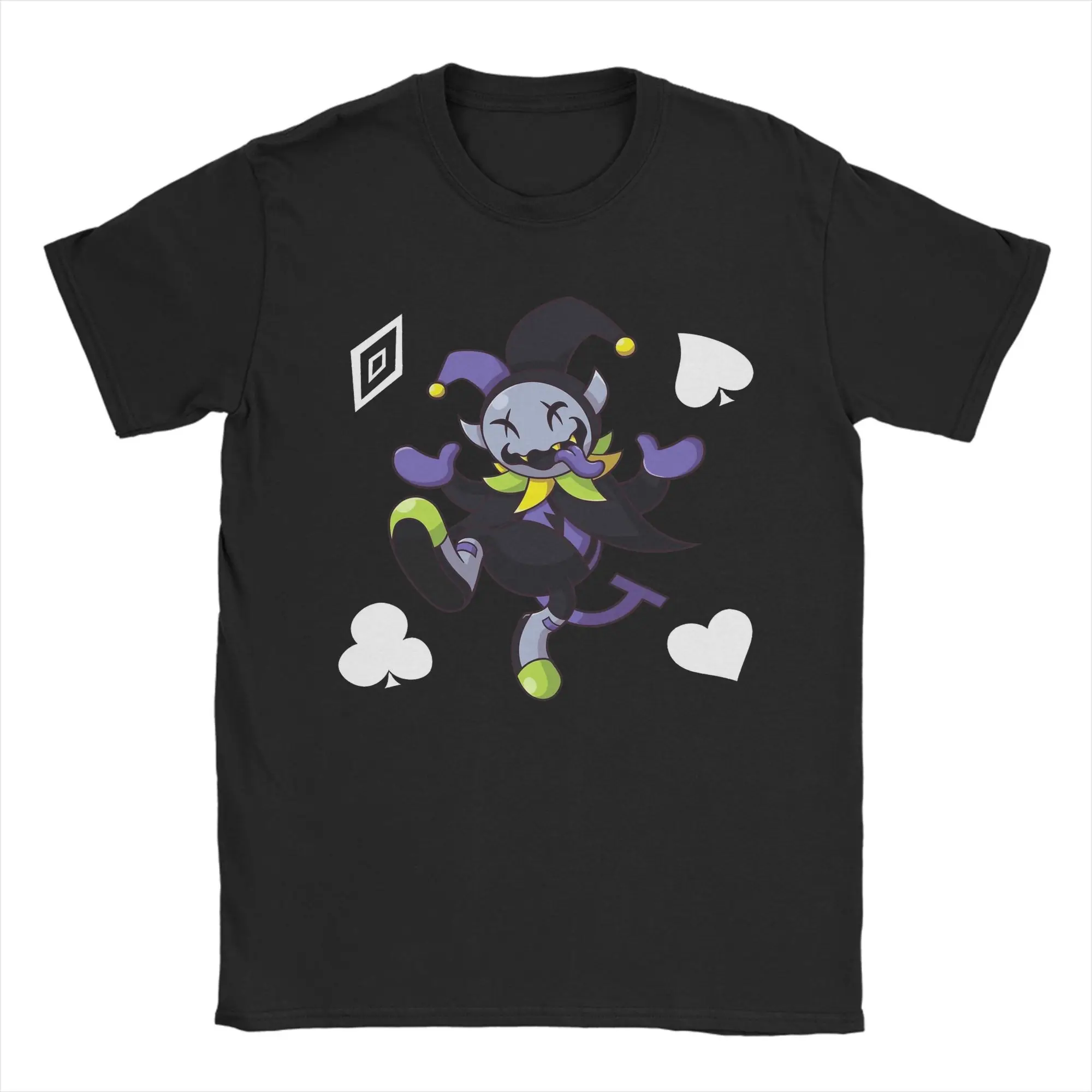 الرجال النساء الجرافيك المطبوعة جيفيل الفوضى المهرج Deltarune تي شيرت القطن تي شيرت الملابس