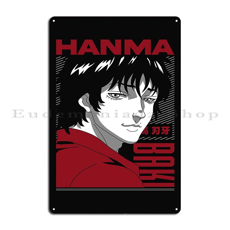 baki hanma anime Yujiro Hanma Series Baki the Grappler Metal Sign Plaques Retro Bar Cave Club Tin Sign Posters