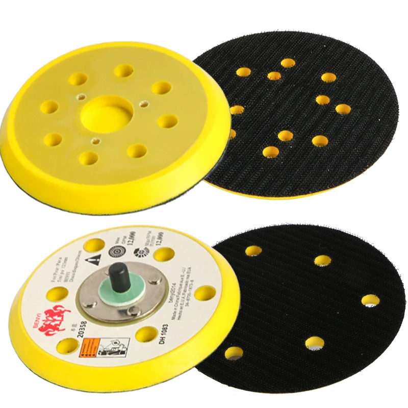 

5Inch 125MM 5/16"-24 Thread Hook Loop Back-up Sanding Pad Sander Backing Plate Grinder Power Tools