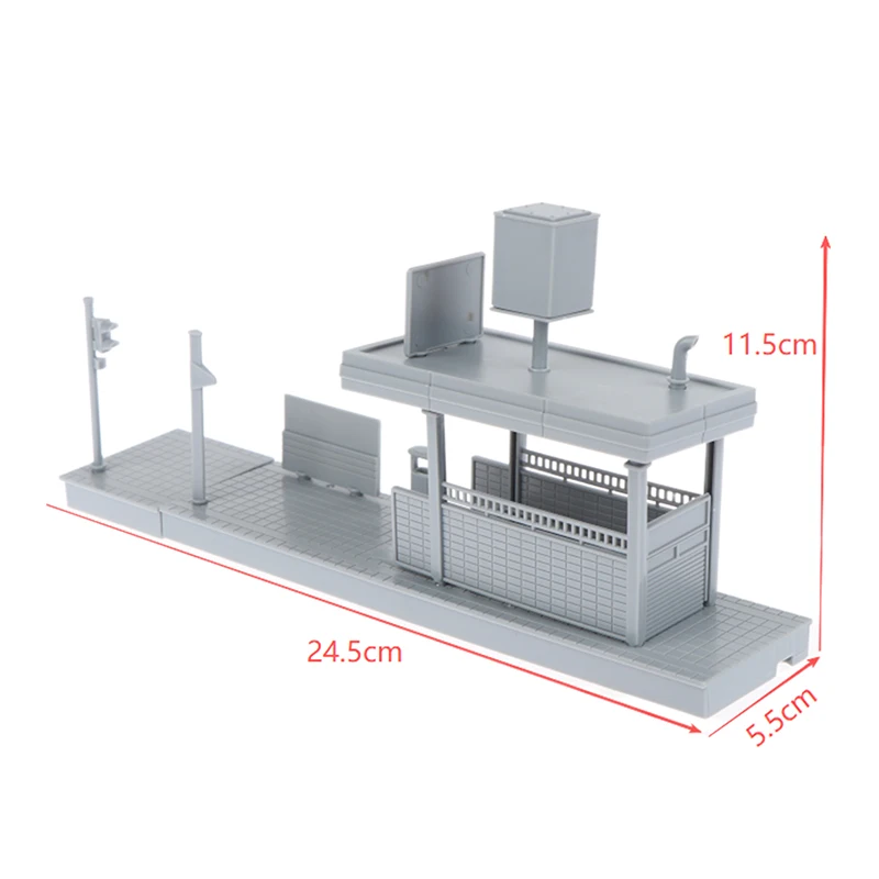 1:64 スケール地下鉄駅ジオラマモデル建築シーンキット DIY 分解ジオラマ砂テーブルレイアウト装飾用