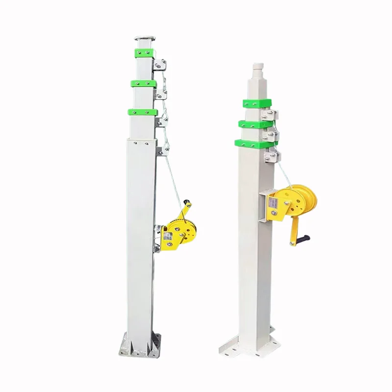 

CE certification 7M-9M telescopic light lifting rod hand-cranked telescopic mast, suitable for vehicle construction