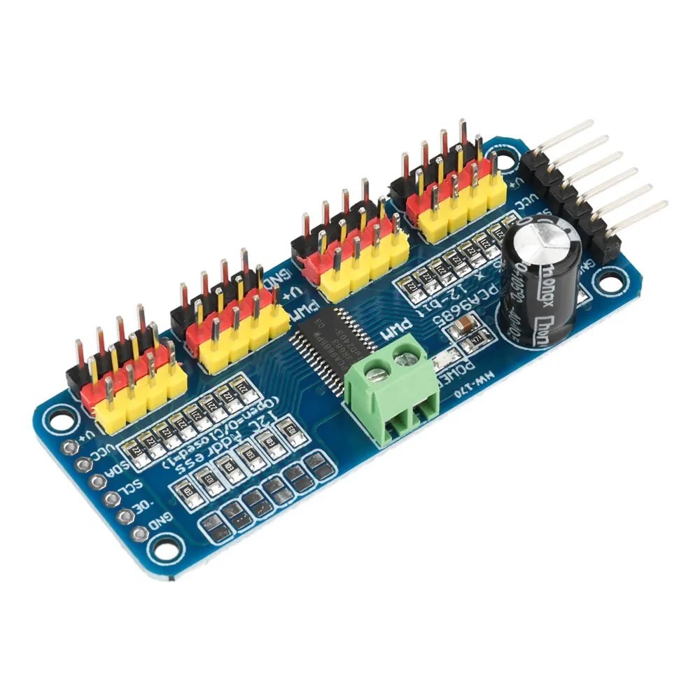 Picture 5: PCA9685 16 Channel 12-Bit PWM Servo Motor Driver IIC Module for Arduino Robot Servo drive Board Controller Robot IIC PCA9685