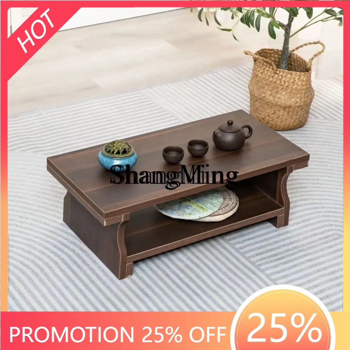 

FG window folding coffee table small table balcony drinking tea small kang table household bed Internet celebrities