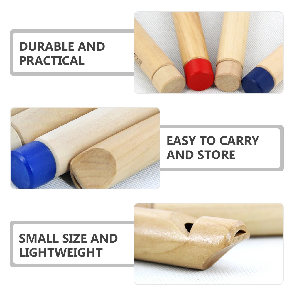 

's Wooden Whistle Toddler Musical Instruments Taste Flute