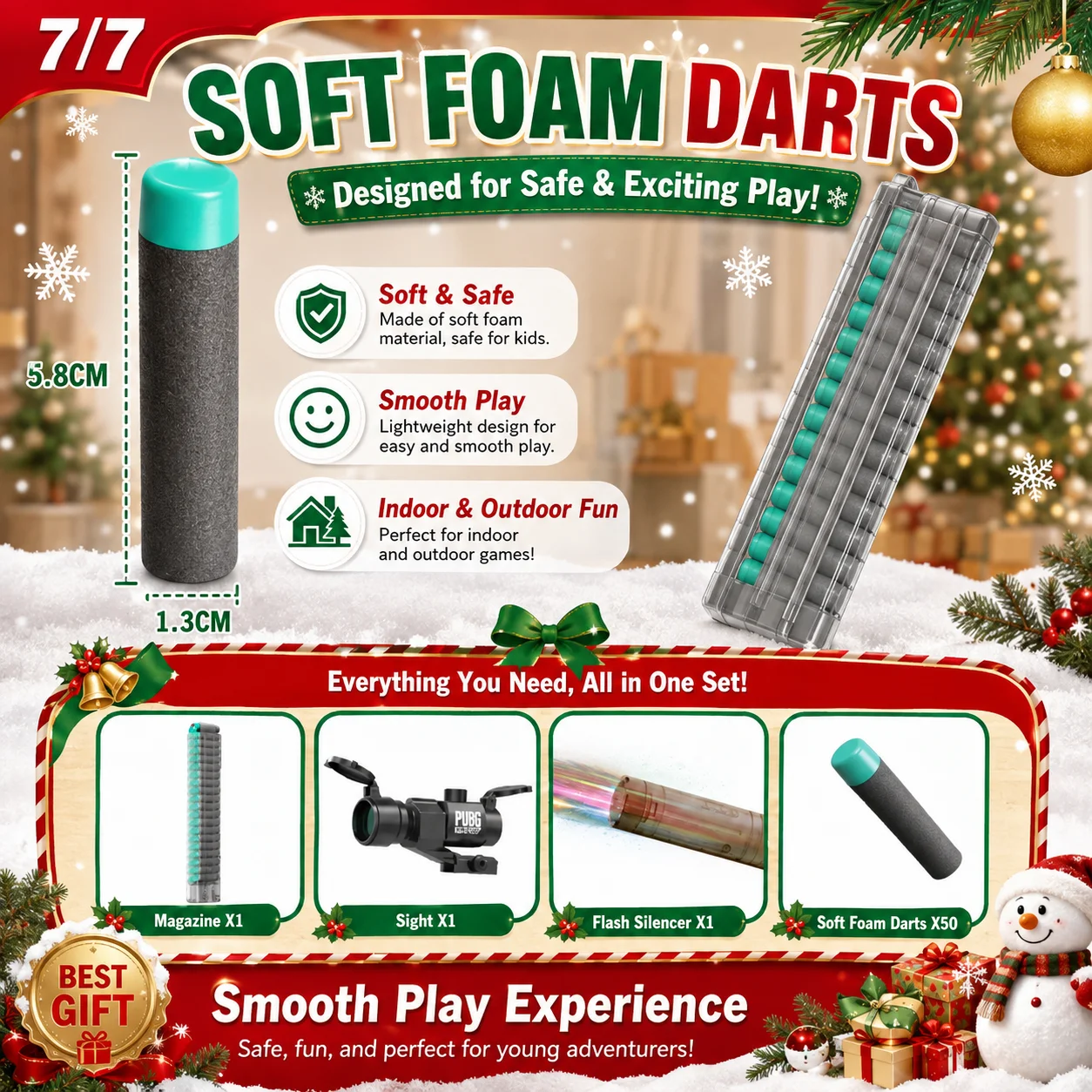 SA80 Soft Bullet Blaster 60CM - Foam Dart Gun ulasan dan harga
