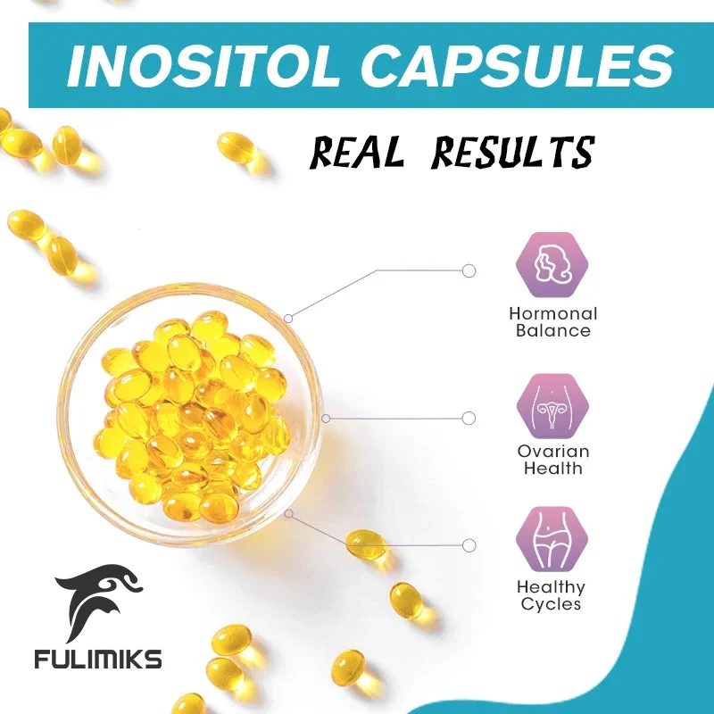 Инозитолные капсулы Myo & D-Chiro — поддерживает функцию здоровья яичников, баланс гормонов, общие здоровье, добавка для здоровья женщин