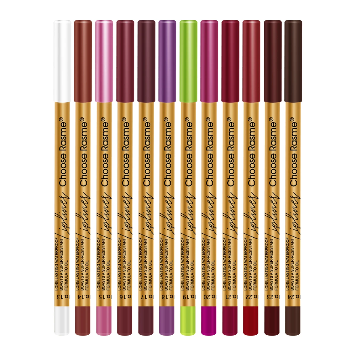 24Color Matte Lip Liner Pencil Set, Long Lasting Waterproof Smooth Lip Liners, Velvet Lip Pencils for Lips Makeup, Nude Red Brown Lip Liner Kit for Women Daily Party Cosmetics - view 6