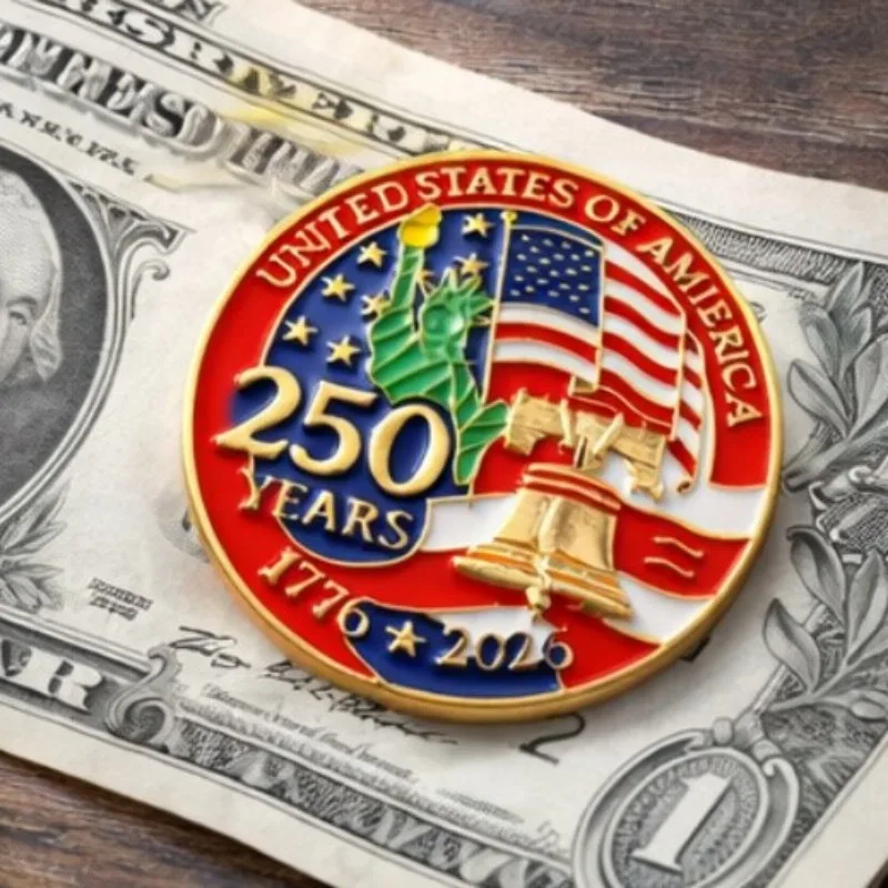 American Independence 250 Commemorative Brooch, Personalized Flag Element Badge Intricate Us Patriotic Badge for Clothing Gift