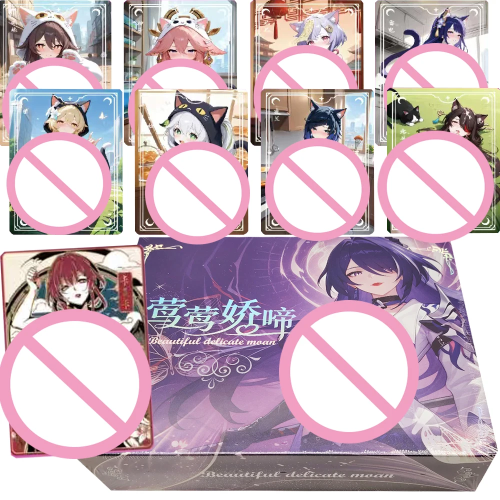 

Beautiful Delicate Game Goddess Collection Cards Visual Charm Temptation Anime Popular Girl Character Enamel Cards Festival Gift