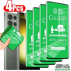 4Pcs HD Soft Ceramic Film for Samsung Galaxy S21 S20 S22 S23 S24 Ultra FE S10 S9 S8 Plus Note 20Ultra 9 10 Plus Screen Protector