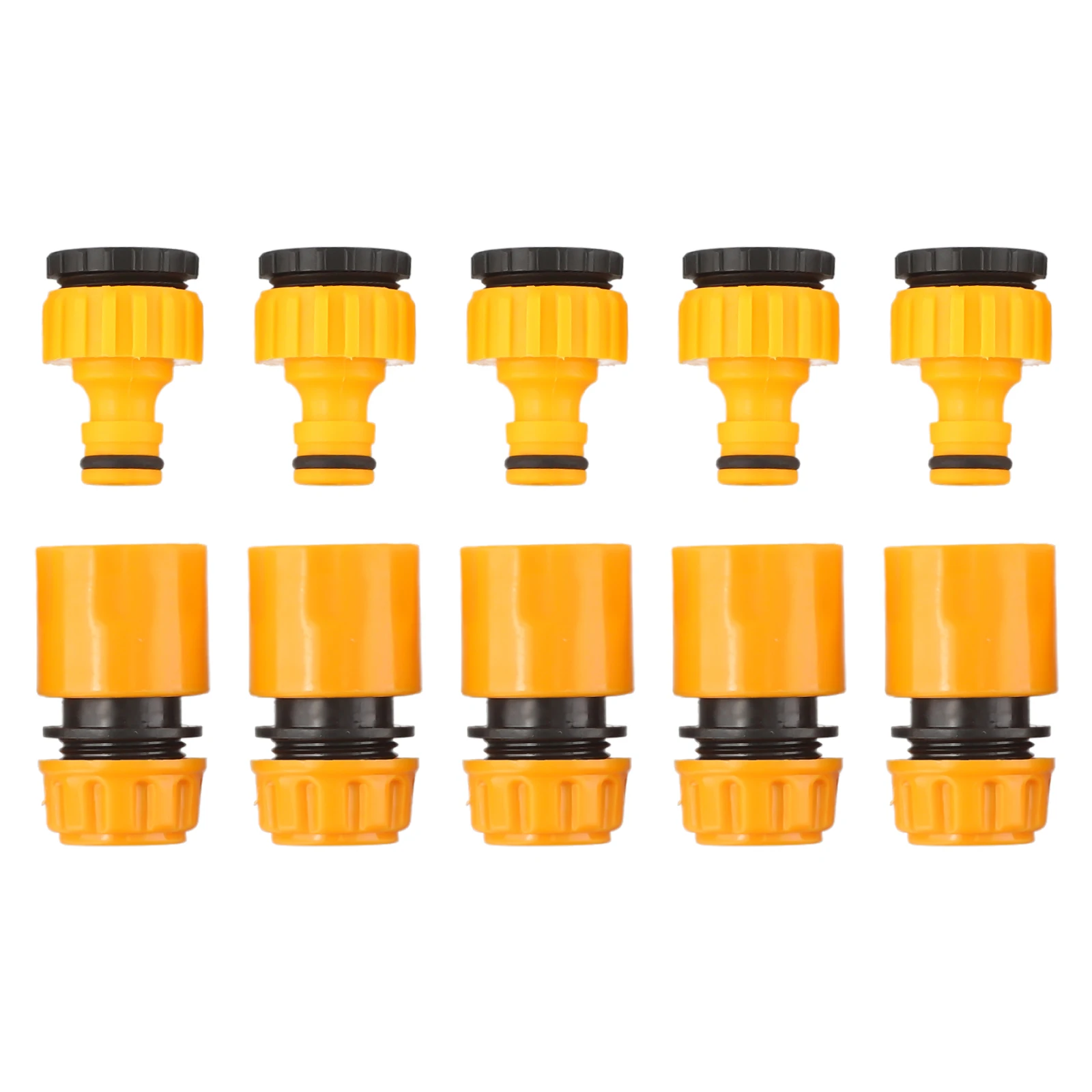 10pcs Garden Hose Connectors for BSP Water Taps Compatible with 3/4 in and 1/2 in Threads Used in Patio and Lawn Zones