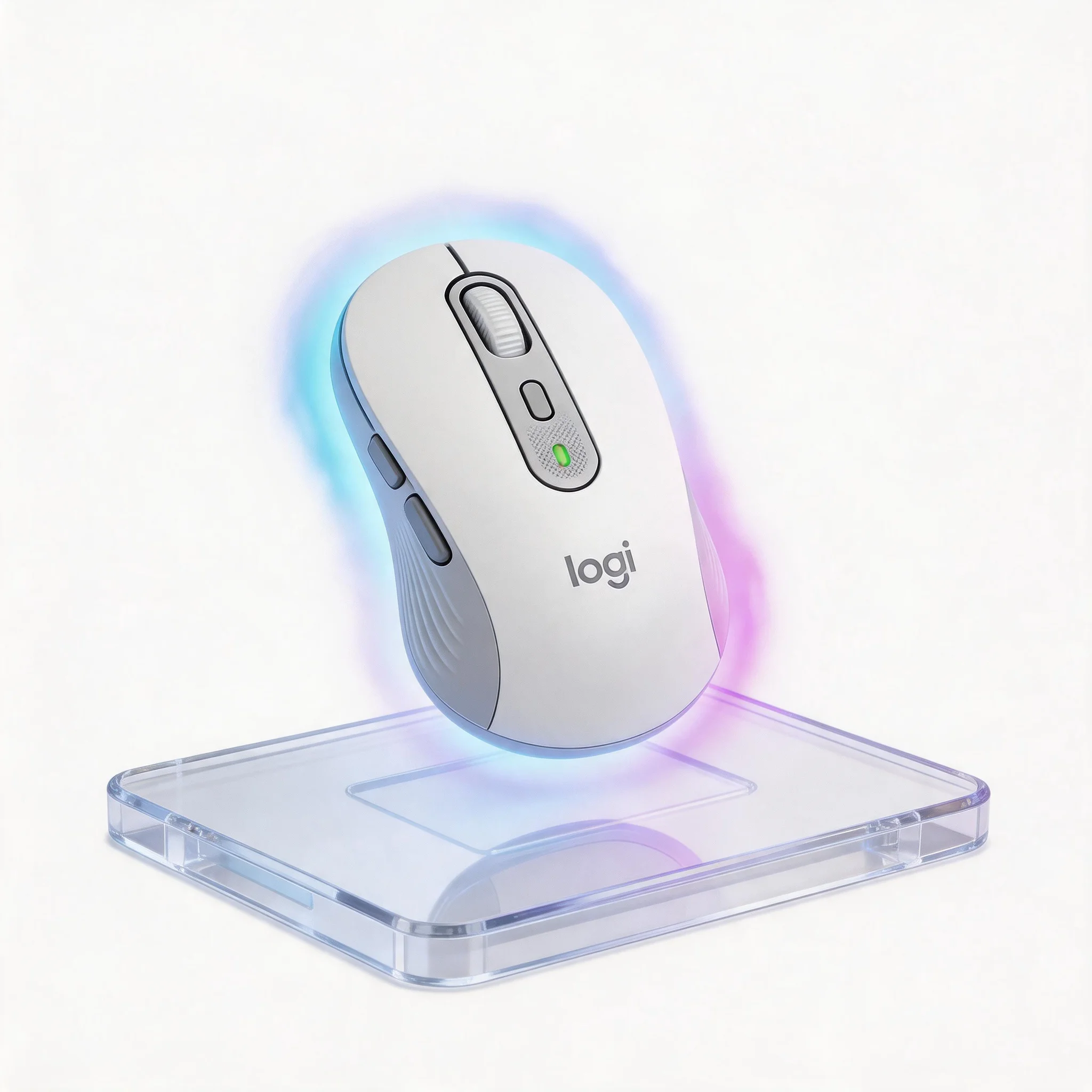 Logitech M750 multi-color selectable wireless mouse, with convenient dual-mode switching and easy portability for business trips