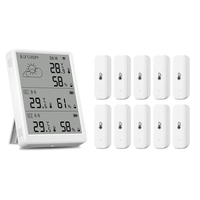 M05K Tuya WIFI Weather Station Digital Forecast Screen 10 Wifi+RF433 Sensors Thermometer Hygrometer Support Voice Control