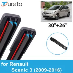 2PCS Car Wiper Blades for 2009-2016 Renault Scenic 3 Front Windscreen Windshield Double Rubber Car Accessories 2014 2015 2016