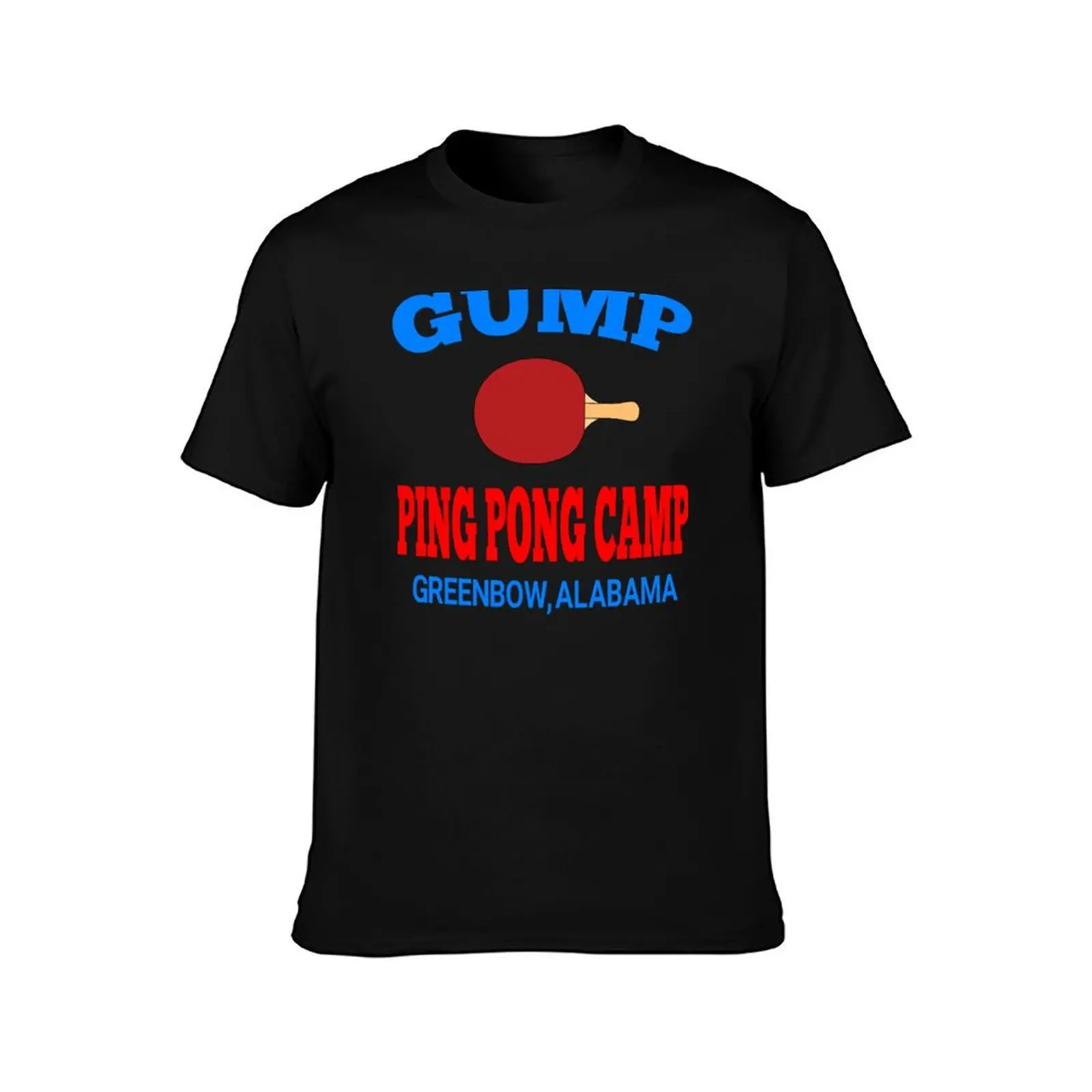 Gump Ping Pong Camp T-Shirt Minimalist Graphic Tee Shirt T-Shirt