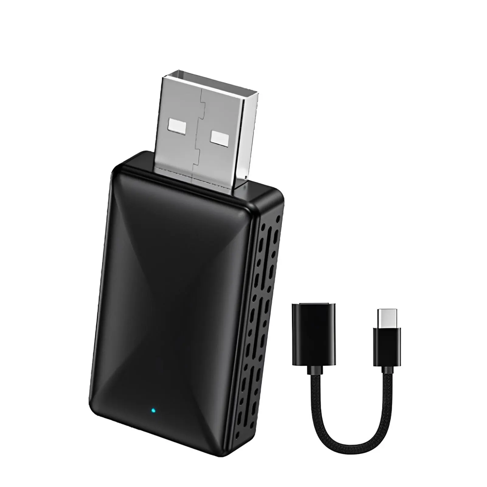 2in1 adaptor Carplay nirkabel Android Auto USB pintar Dongle Plug and Play untuk Havel Kia Audi Volvo Hyundai Jeep