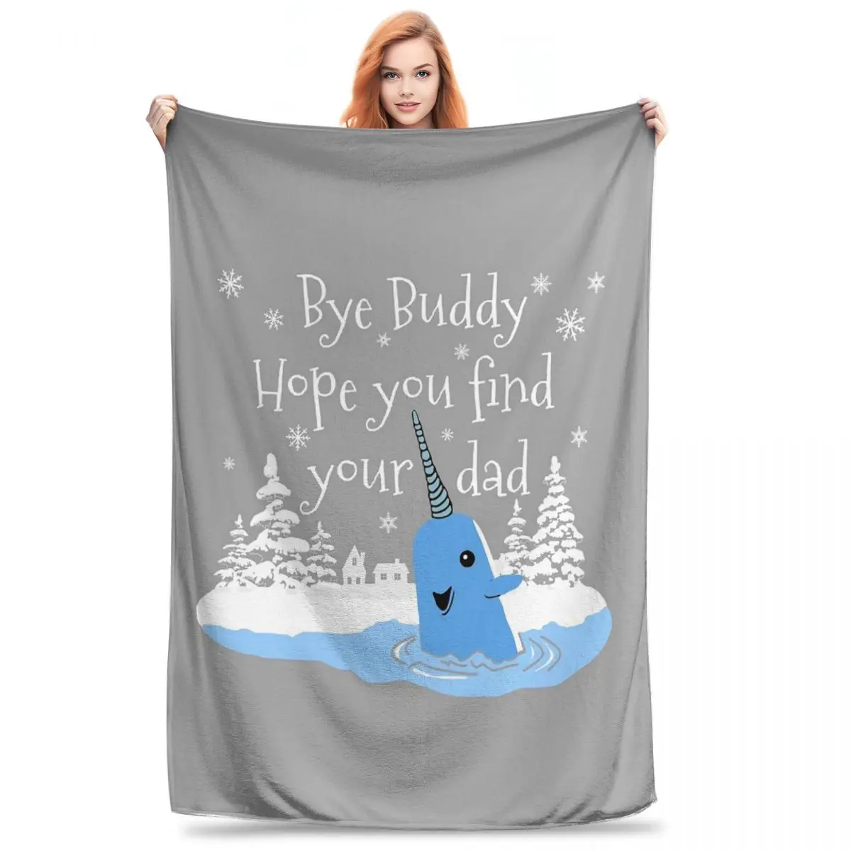 Bye Buddy Hope You Find Your Dad Blankets Fleece Lightweight Throw Blankets Sofa Throw Blanket For Couch Travel Throws Bedspread