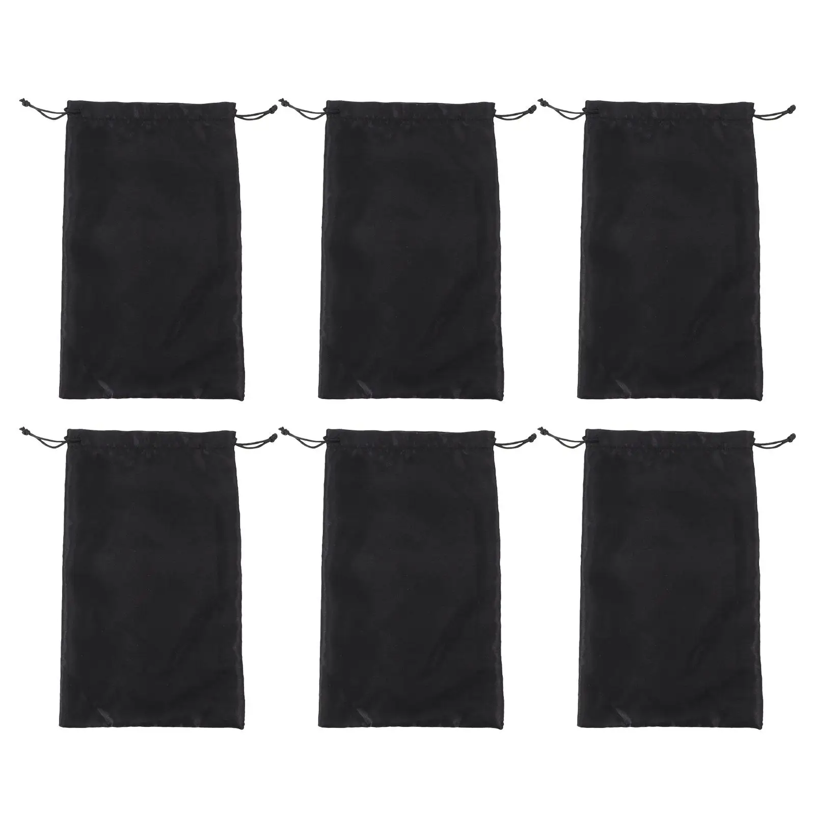 

6 Pcs Bag Vacuum Storage Bags Hair Extensions Tool Duvet Carrying Satin Drawstring Travel