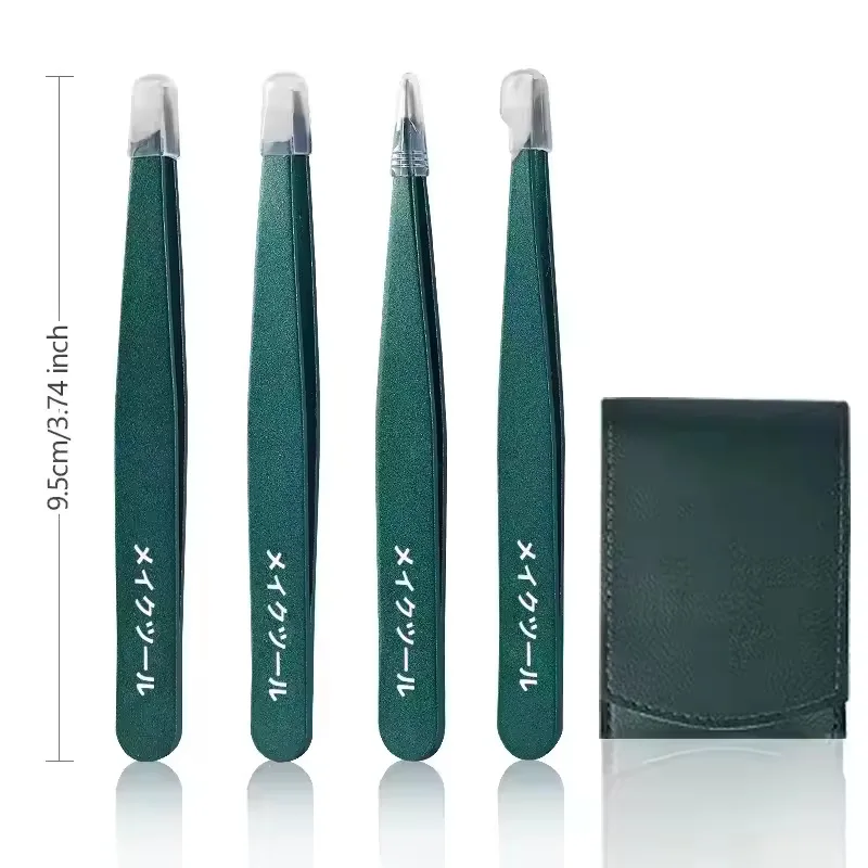 4/6-teiliges Pinzetten-Set aus Edelstahl, Unisex, professionelle Präzision für Gesichtshaare, Augenbrauen, eingewachsene Haare & Splitter, langlebig & erweichend – Detail 1