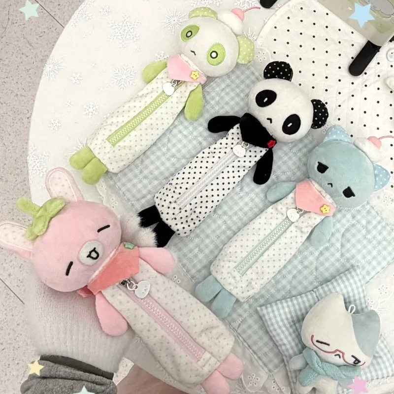 

Retro Japanese Cute Animal Polka Dot Pencil Case Large Capacity Vintage Style Organizer for School Ins Kawaii Stationery Bag