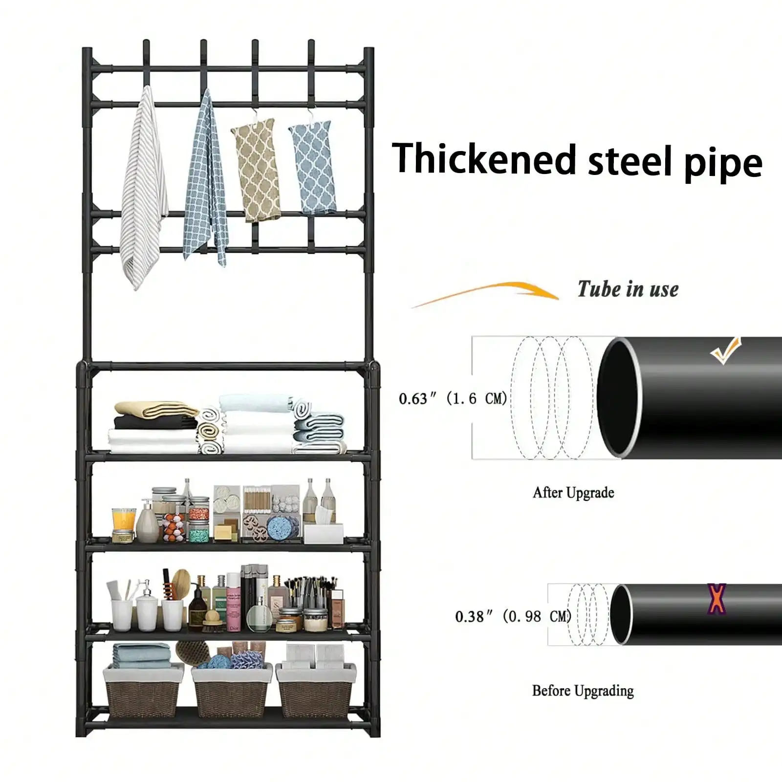 رف أحذية مدخل متعدد الوظائف، عملي للغاية لتخزين الحقائب والأحذية، رف أحذية متعدد الطبقات ذو سعة كبيرة
