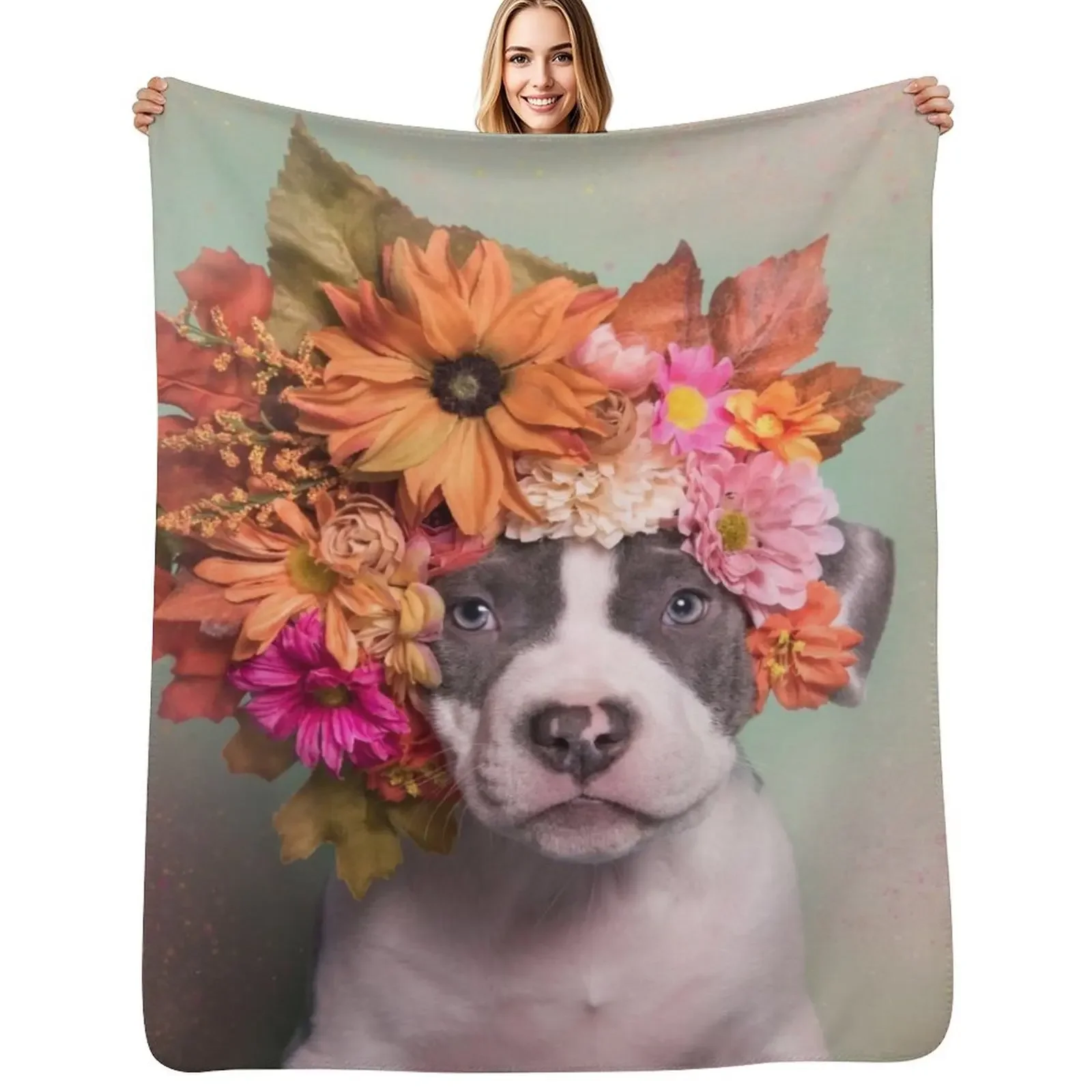 

Flower Power, Doublon Throw Blanket Sofa Throw Sofas cosplay anime Designers Blanket