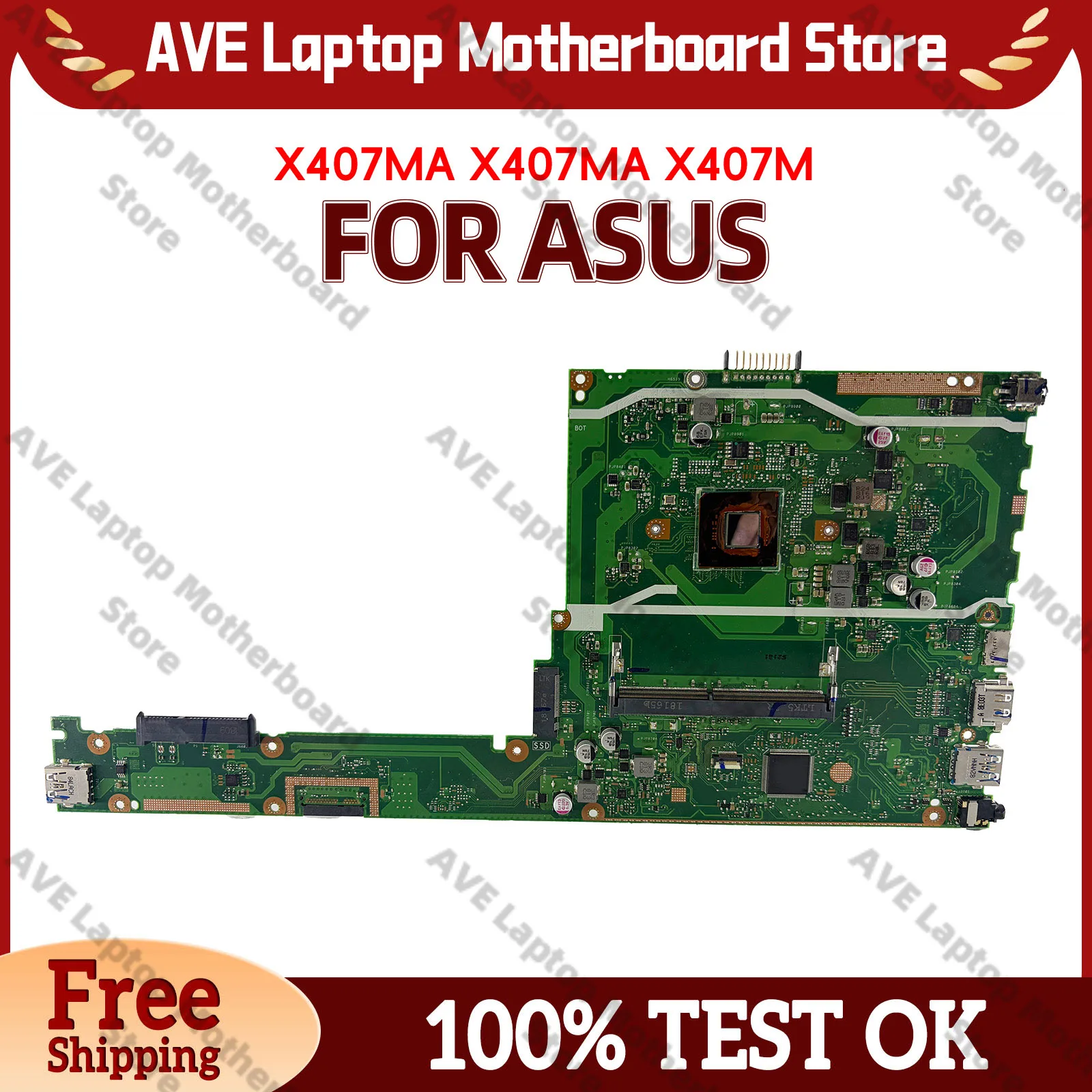 scheda-madre-per-notebook-x407ma-per-asus-vivobook-x407m-x407ma-f407ma-y4000ma-con-cpu-celeron-testata-al-100-e-funzionante