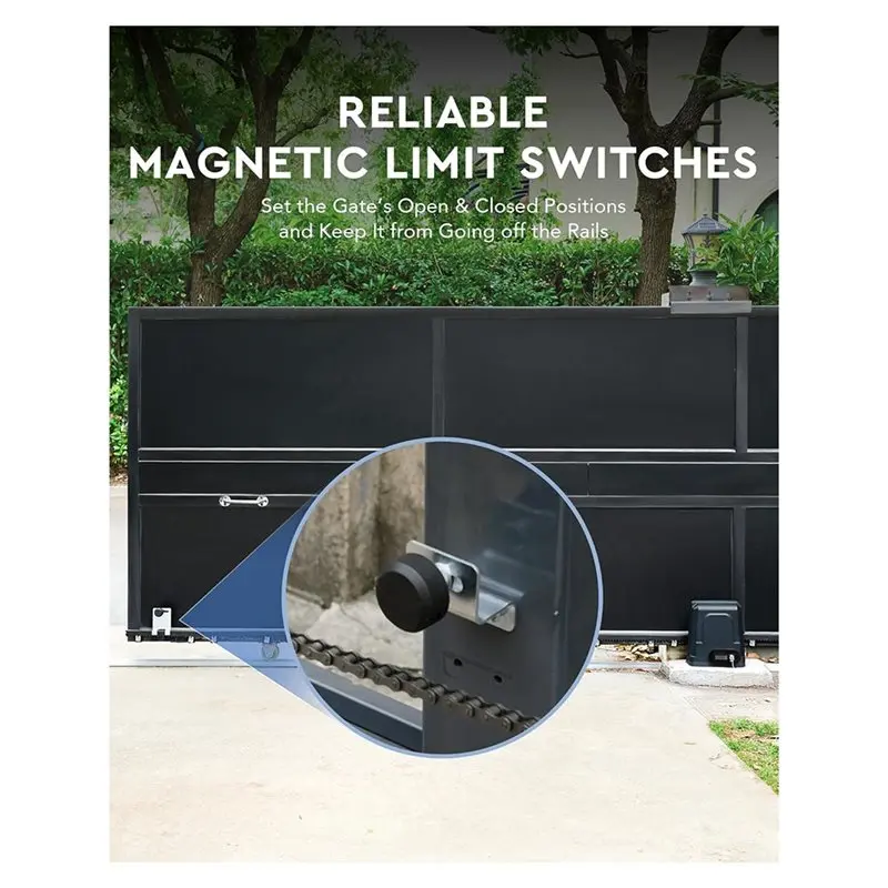 

Magnetic Limit Switch Replacement Magnetic Limit Stop For 1200G Automatic Gate Openers For Residential Nylon Gates-[Jyqn A78G]