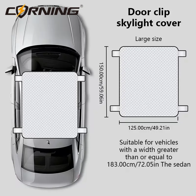 Car Sunroof Shade Cover Sunscreen Waterproof Ice Snow Protection Sun Protection Car Roof Cover For Sedans SUVs Goods