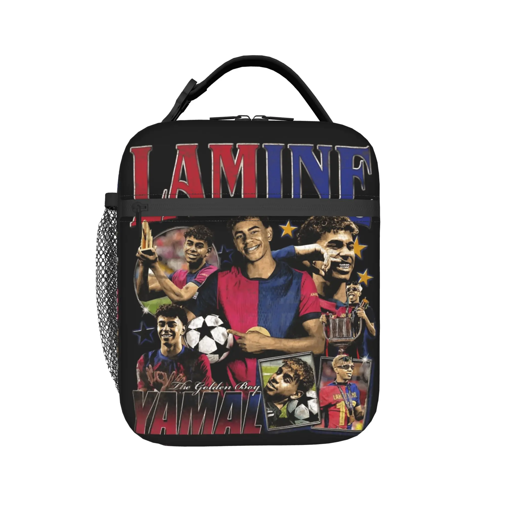 Lamine Y-Yamal Insulated Lunch Bag Large Football Soccer Reusable Thermal Bag Lunch Box Tote School  Travel Food Bag