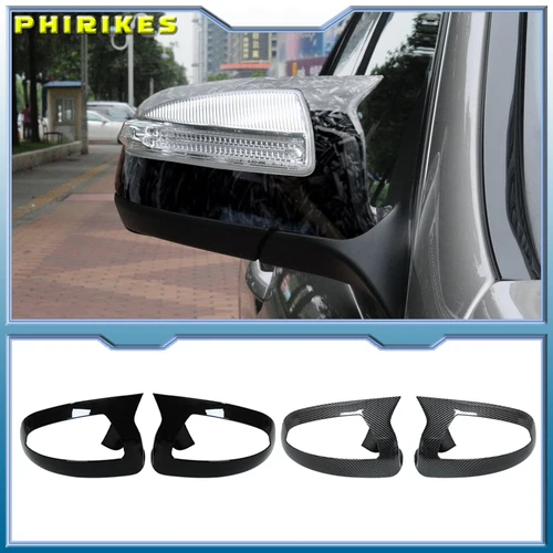 Imagen 1 del producto Para Mercedes Benz Clase C W204 S204 Viano Vito W639 ML W164 2007-2014 M estilo tapa de cubierta de espejo retrovisor fibra de carbono Real