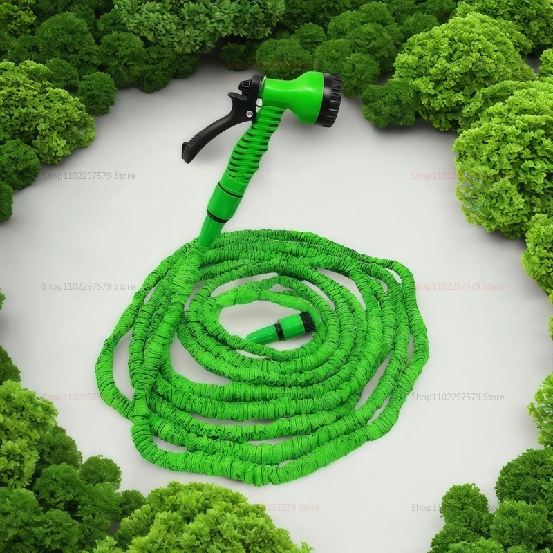 خرطوم حديقة سحري قابل للتوسيع 7-وظيفة بخاخ مياه عالي الضغط غسيل السيارات خرطوم سقي للمنزل حديقة المناظر الطبيعية