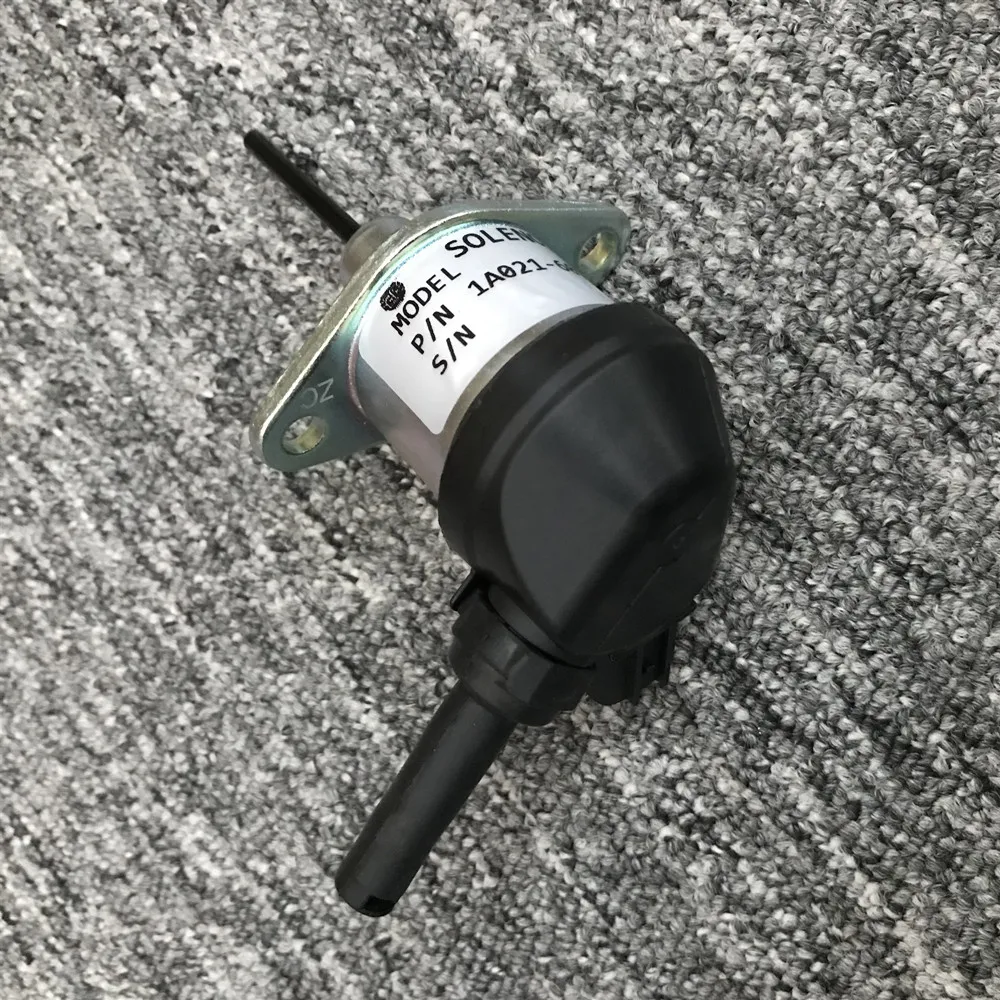 for Kubota V3800 engine excavator Flameout switch flameout solenoid valve The front needle length is 4.0CM