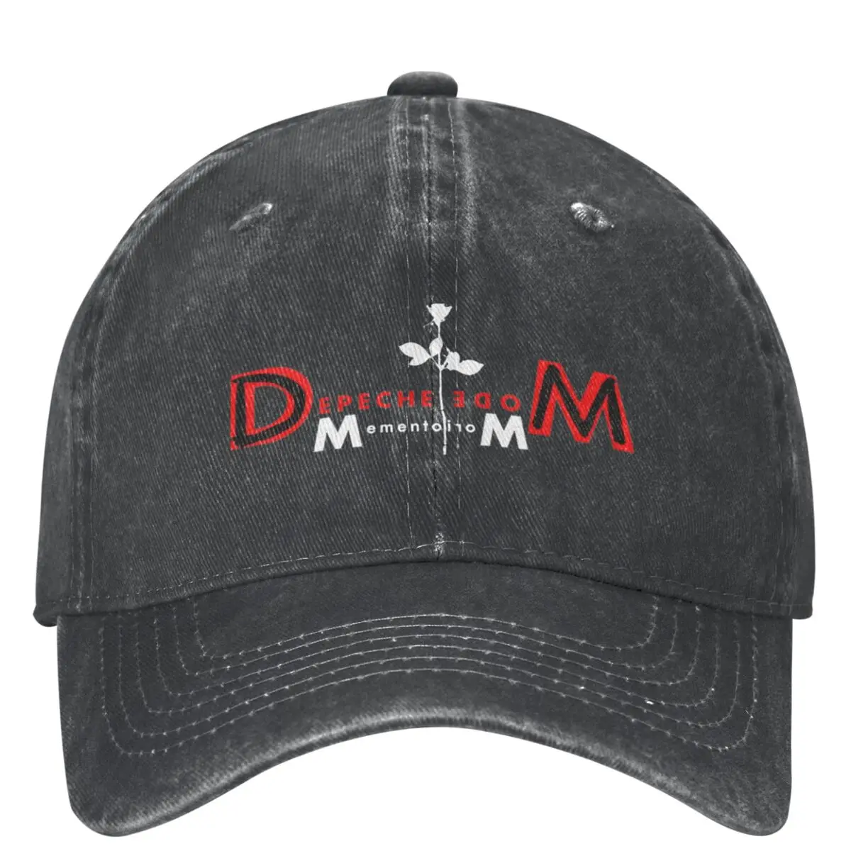 

Depeche-Mode Casual Baseball Cap Spring DM White Rose Trucker Hat Sun-Proof Outdoor Sport Snapback Cap Unisex Baseball Caps