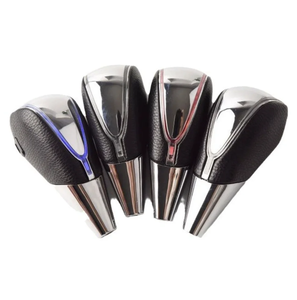7 Colors Changes Activated Car Gear Shift Knob 5 6 Speed R-6 Car LED Gear Handball Knob Light Cigarette Lighter Charger Knobs AT