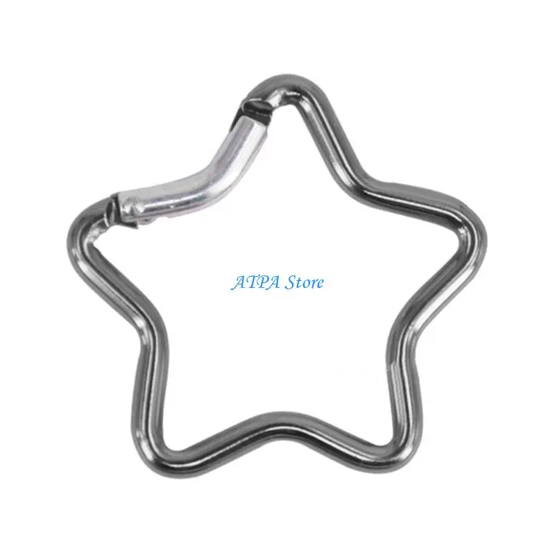 U13C Aluminum Keychain Hook Clip Locking Carabiner Hiking Clips with Spring Lock