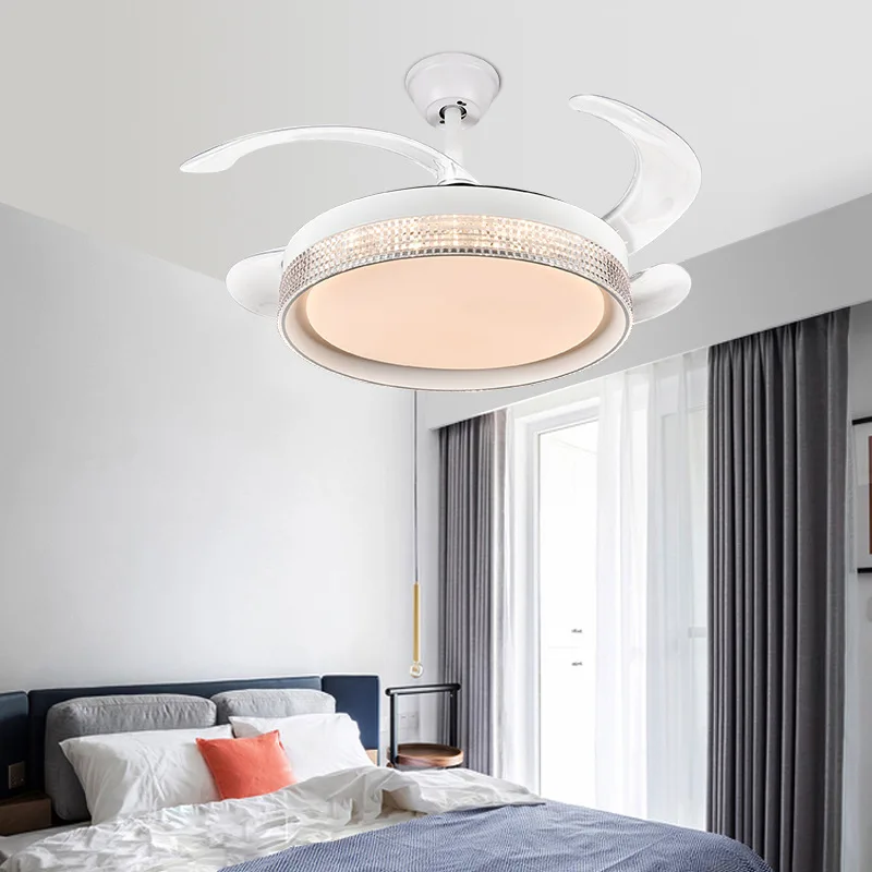 Remote Control Ventilador De Techo Con Luz Fancy Led Ceiling Fan Lamp 42 Inch Modern Decorative chandelier ceiling fan