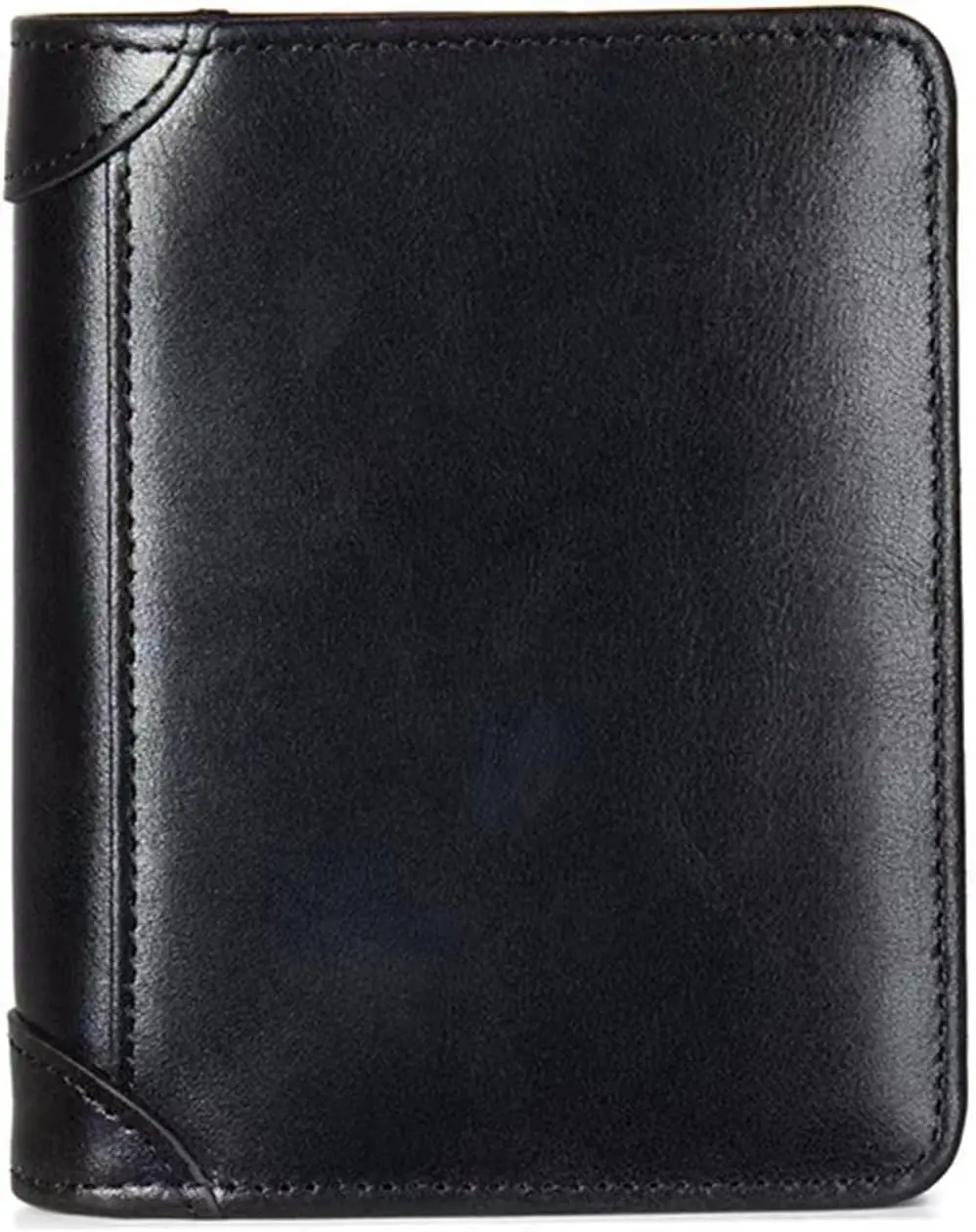 Men's RFID Blocking Leather Wallet Trifold Extra Capacity Billfold Soft Genuine Leather with 11 Card Slots Vintage