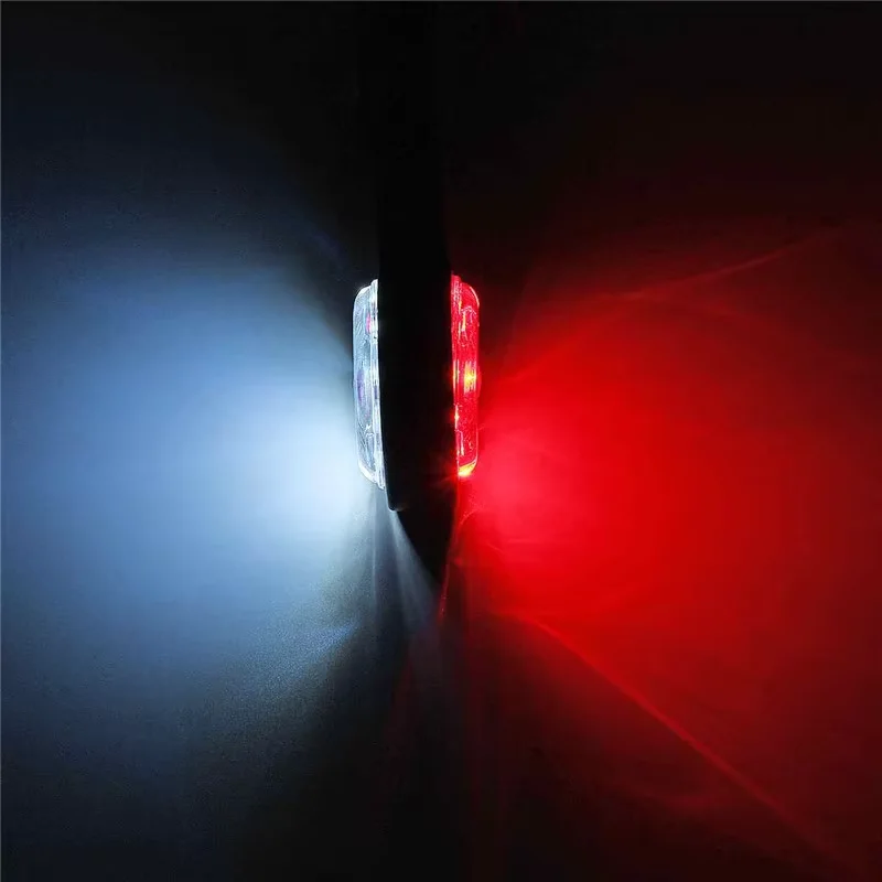 2PCS Truck Position Lamp LED Side Marker Light Trailer 28LED Marker Warning Light 24V Red White Tail Lamp Indicator