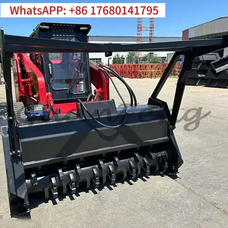 Forest Machinery Skid Steer Forest Drum Mulcher Disc Mulcher Mini Front End Loader Attachments